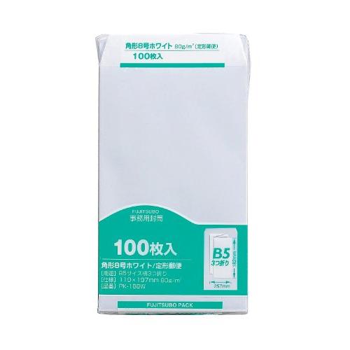 マルアイ 封筒 角形8号 角8 白封筒 ホワイト 100枚 PK-188W