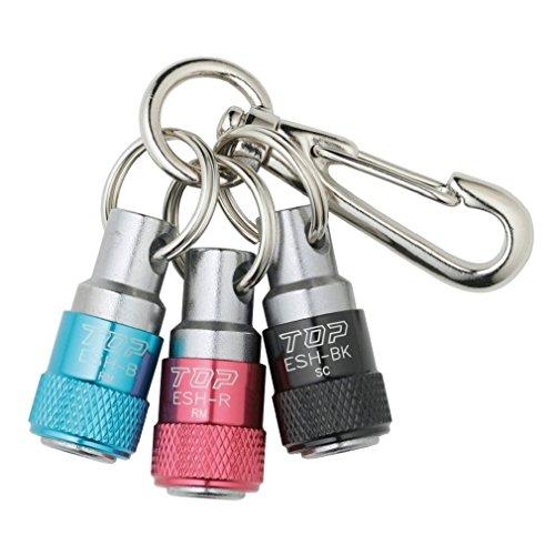 トップ工業 (TOP) ソケットホルダー3色セット 工具 携帯用 軽量 ナスカン付 ビットホルダー ...