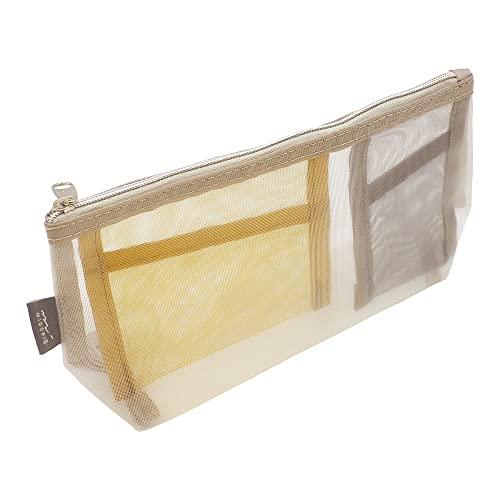 DESIGNPHIL ミドリ(MIDORI） メッシュポーチ ペンケース ツールポーチ マチ付 グレ...