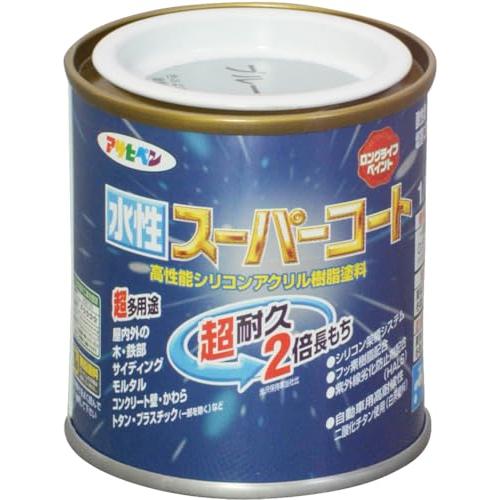 アサヒペン ペンキ 水性スーパーコート 水性多用途 ブルーグレー 1/12L