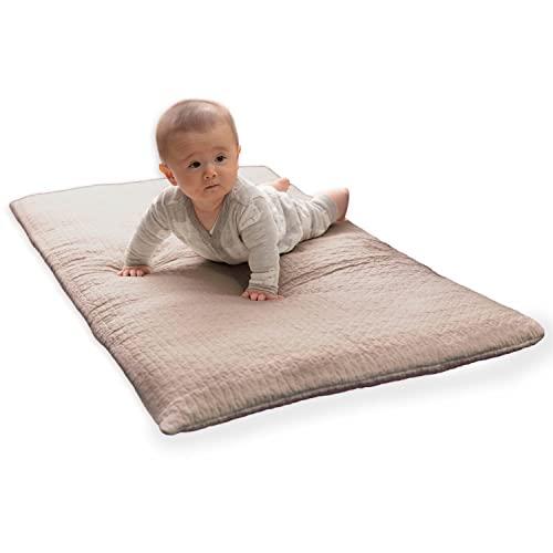 AQUA (アクア) イブル ベビーマット ベビー布団 赤ちゃんマット ベージュ 68×120cm ...