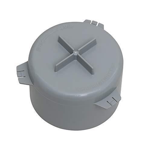 Belca 日本製 排水口 排水トラップ 防臭ワン 取替用 十字型 直径9.7×高さ7.5cm グレ...