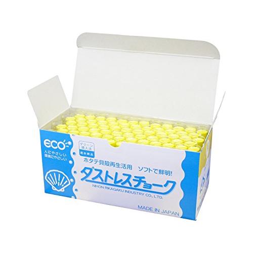 日本理化学 ダストレスチョーク DCC-72-Y 黄 72本