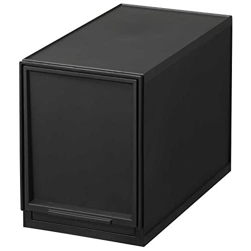 サンカ モジュールケース 組み合わせ自由自在 引き出し収納ケース スリムL ブラック ライフスタイル...