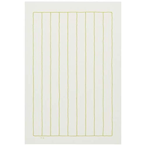 MDS はがき箋 縦罫 40枚入 グリーン罫 73-731