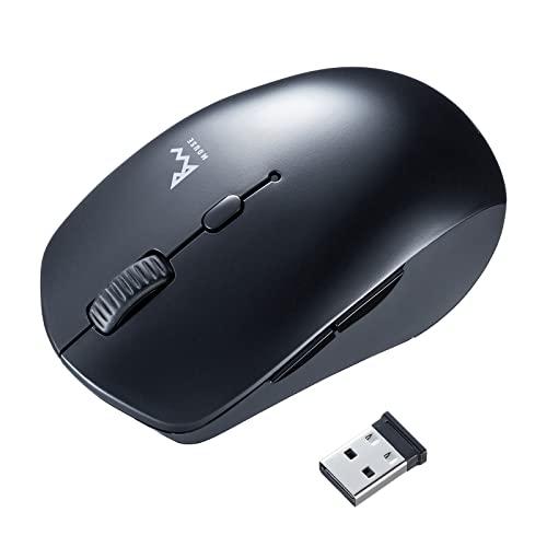 サンワサプライ マウス コンボ(Bluetooth+2.4GHzワイヤレス対応) 静音ボタン ブルー...