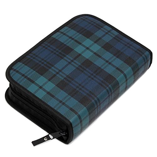 学会 新版 御書全集 ブックカバー 汚れを防ぐファスナータイプ ペンホルダー付 市松ブルーグレー 御...