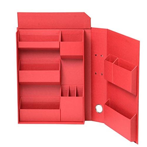 ナカバヤシ ライフスタイルツール 小物入れ 収納ボックス ファイルA4 ワインレッド LST-FA4...