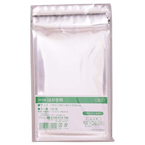 伊藤忠リーテイルリンク OPP袋 テープ付き (フタ付) 透明 封筒 包装 ラッピング 袋 厚さ0....