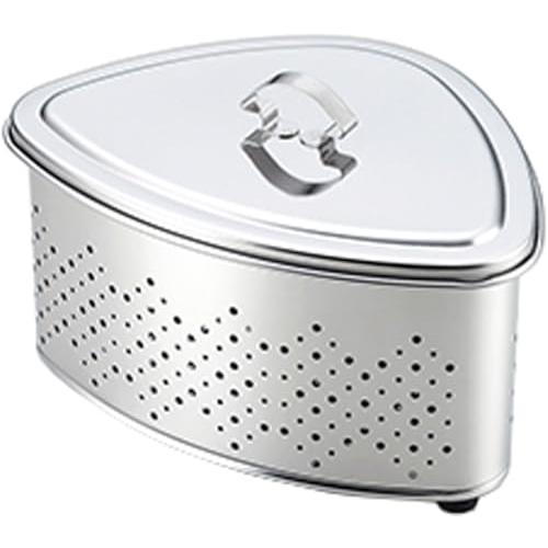 タケコシ 三角コーナー 蓋付 抗菌ステンレス 箱入り CK-114