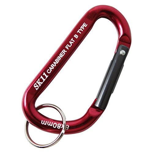 SK11(エスケー11) アルミカラビナ B レッド 8×80mm SAC-880B