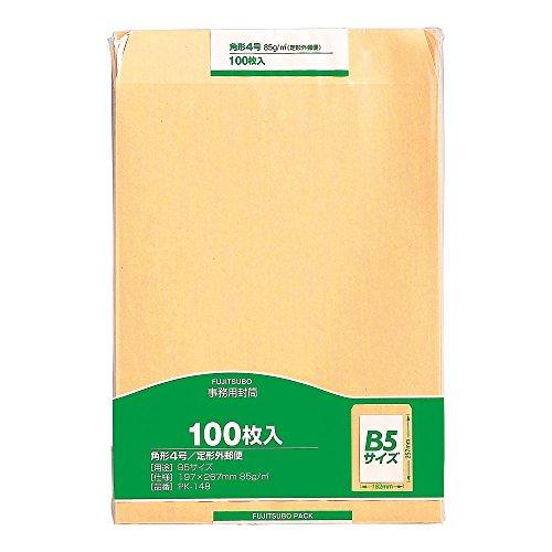 マルアイ 封筒 B5 角形4号 角4 茶封筒 クラフト封筒 100枚 PK-148