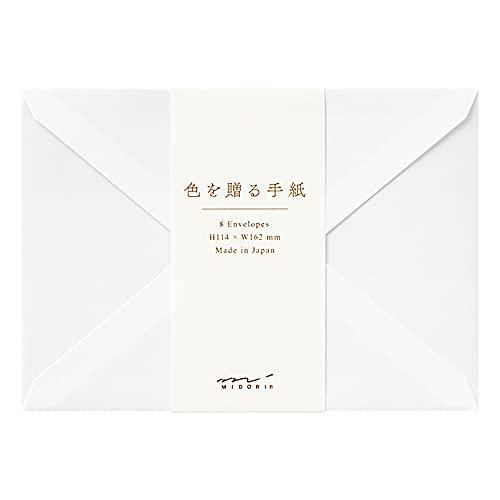 ミドリ 封筒 洋2 色を贈る 白 20568006