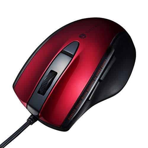 サンワサプライ(Sanwa Supply) マウス 有線 USB接続 静音 ブルーLED 5ボタン(...