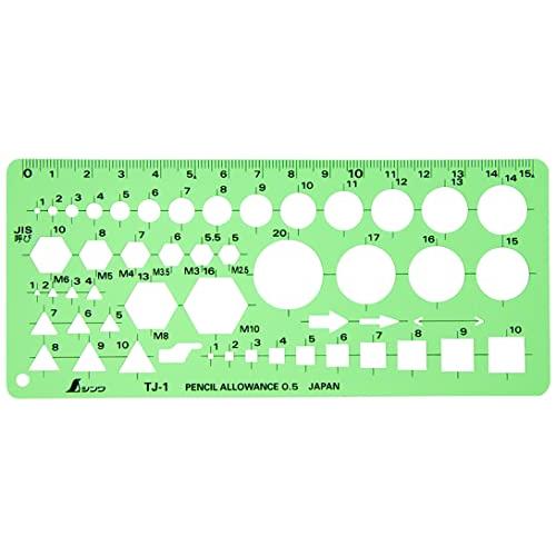 シンワ測定(Shinwa Sokutei) テンプレート ボルトナット定規 66026