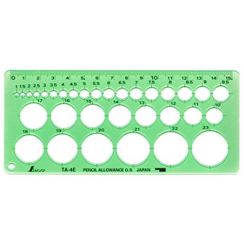シンワ測定(Shinwa Sokutei) テンプレート 円定規 小 66003