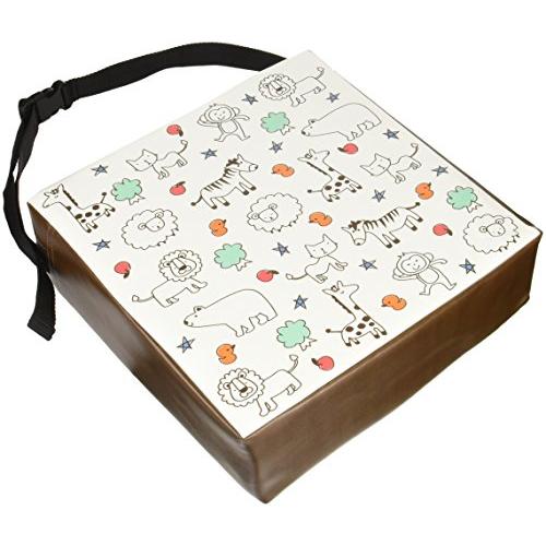 イマージ お子様用高さ調節クッション ブラウン 大人用のイスに簡単装着