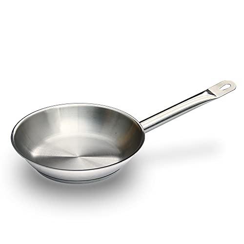 KIPROSTAR 業務用ステンレスフライパン 20cm IH対応 底面3層構造 キプロスター 食洗...