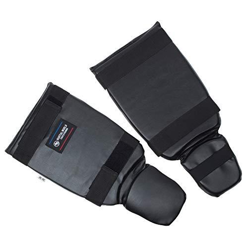 マーシャルワールド(MARTIAL WORLD) ベーシックレッグガード LG30-L-BK 黒 L