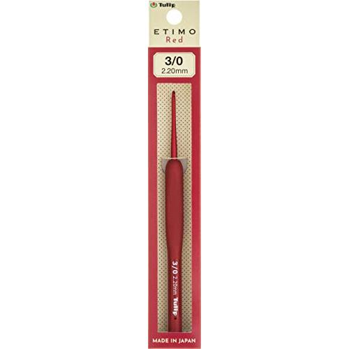 かぎ針 『ETIMO Red(エティモレッド) クッショングリップ付きかぎ針 3/0号 』 Tuli...