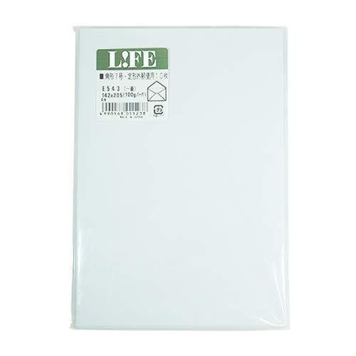 ライフ 洋封筒 角形7号 定形外 E543 白