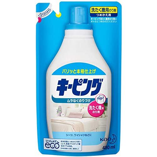 【まとめ買い】花王 洗たく機用キーピング 詰め替え 480ｍｌ ×2セット