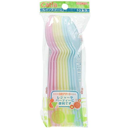 サンナップ カラースプーン 17cm 10本 PA-17SC