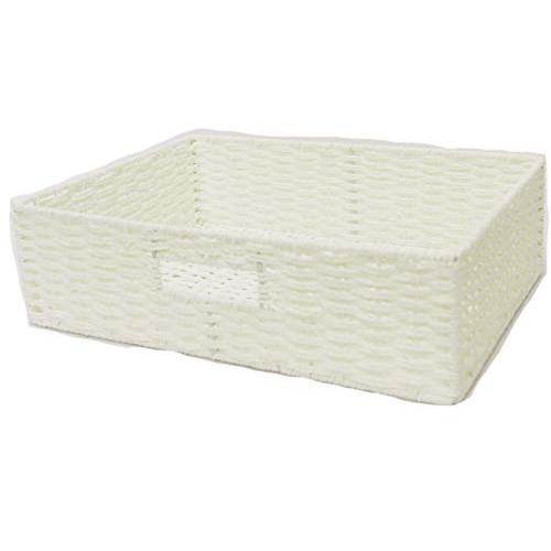 ちどり産業(Tidorisangyou) 収納ボックス ホワイト 36X26XH10cm ペーパーバ...