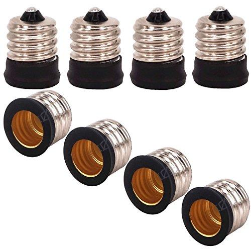 Kaiyun-zq 8pcs ランプコンバータ用のE17 E12の電球ソケットベースランプホルダー変...