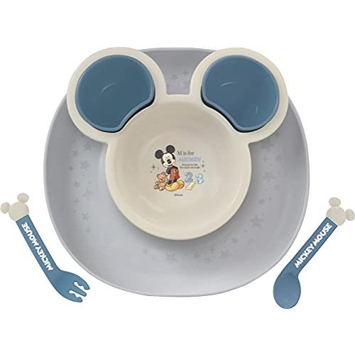 錦化成 日本製 ミッキーマウス 食べこぼしキャッチプレート 25.5×6×24cm B×BE