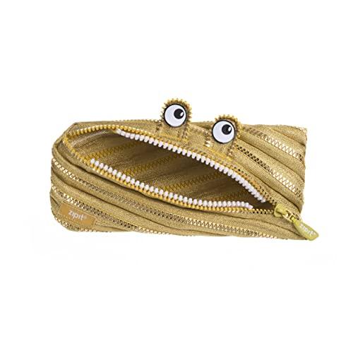 ZIPIT ジップイット モンスターペンケース、ジッパーポーチ(ゴールド)