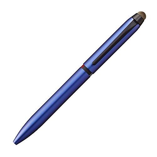 三菱鉛筆 3色ボールペン&amp;タッチペン ジェットストリームスタイラス 回転繰り出し式 0.5 ネイビー...