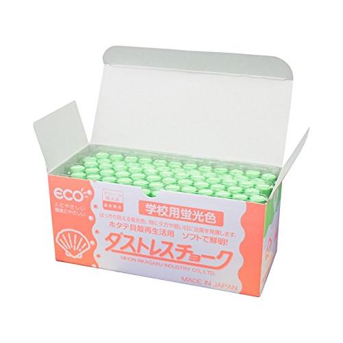日本理化学 ダストレス蛍光チョーク DCK-72-G 緑 72本