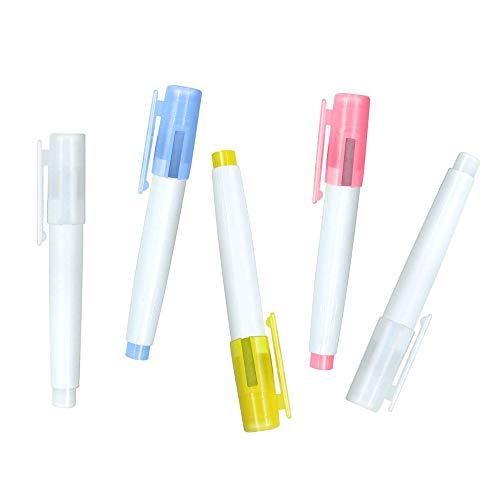 チョークホルダー マグネット付きチョーク白X2赤黄青（５本セット）