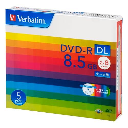 Verbatim バーベイタム 1回記録用 DVD-R DL 8.5GB 5枚 ホワイトプリンタブル...