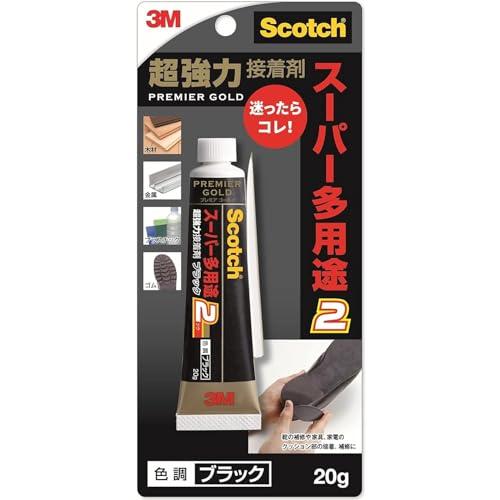 スリーエム(3M) 接着剤 超 強力 ブラック ゴム製品の接着 靴底補修 プレミアゴールド スーパー...