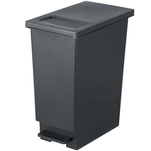 新輝合成 トンボ スウィッシュ ゴミ箱 45リットル 蓋を開けずにごみを捨てられる プッシュタイプ ...