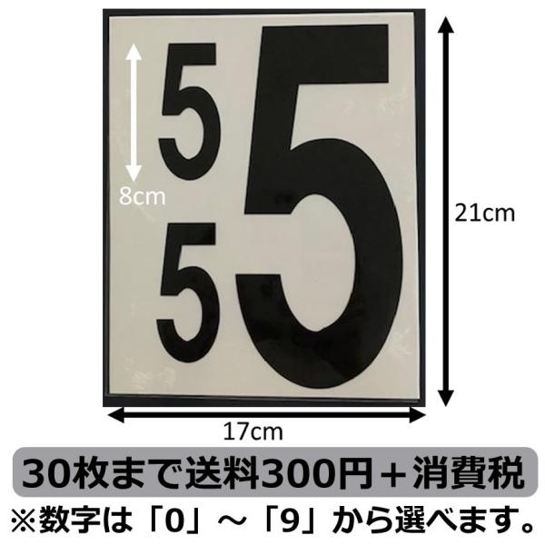 背番号3点セット黒20cm アイロン転写用カット済みラバーシート