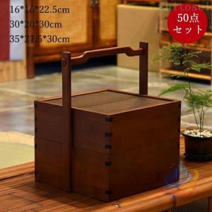 重箱 2段 木製 弁当箱 天然木 ナチュラル 2...の商品画像