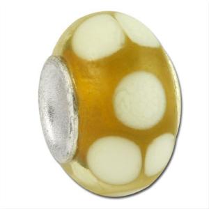 バブルルルビーズ（Bauble LuLu beads） Polka Gold、パンドラ（Pandor...