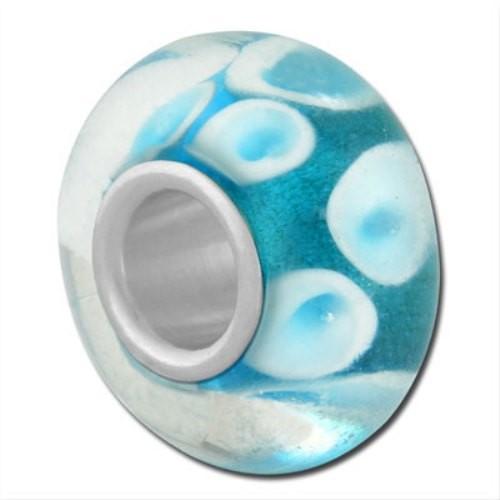 バブルルルビーズ（Bauble LuLu beads） Aqua Blossoms、パンドラ（Pan...