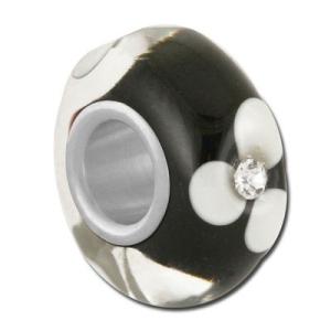 バブルルルビーズ（Bauble LuLu beads） Daisy Black/White、パンドラ...