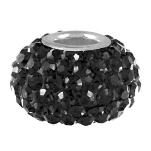 バブルルルビーズ（Bauble LuLu beads）  Mega Jet、パンドラ（Pandora...