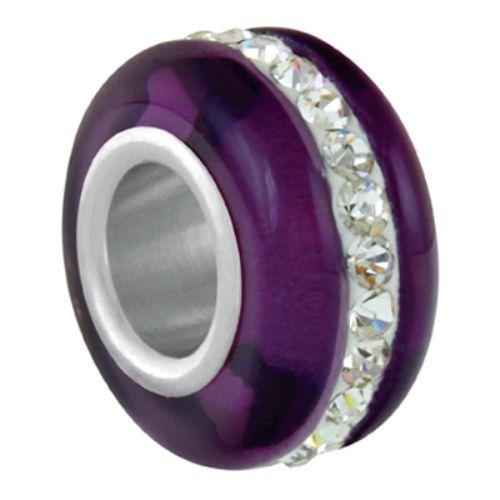 バブルルルビーズ（Bauble LuLu beads）Plum Trackstone、パンドラ（Pa...