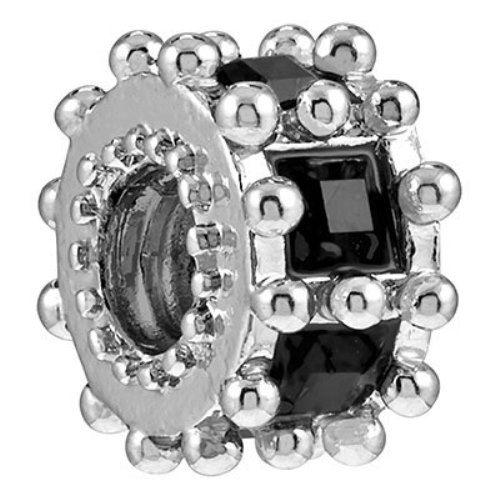 バブルルルビーズ（Bauble LuLu beads）Ferris Wheel - Jet、パンドラ...