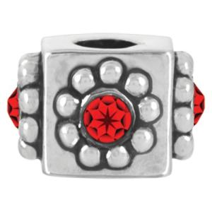 ルティニビーズ（Lu Tini beads） July Crystal Cube、パンドラ（Pand...