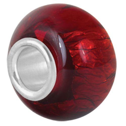 ルティニビーズ（Lu Tini beads） Lava Red Foil、パンドラ（Pandora）...