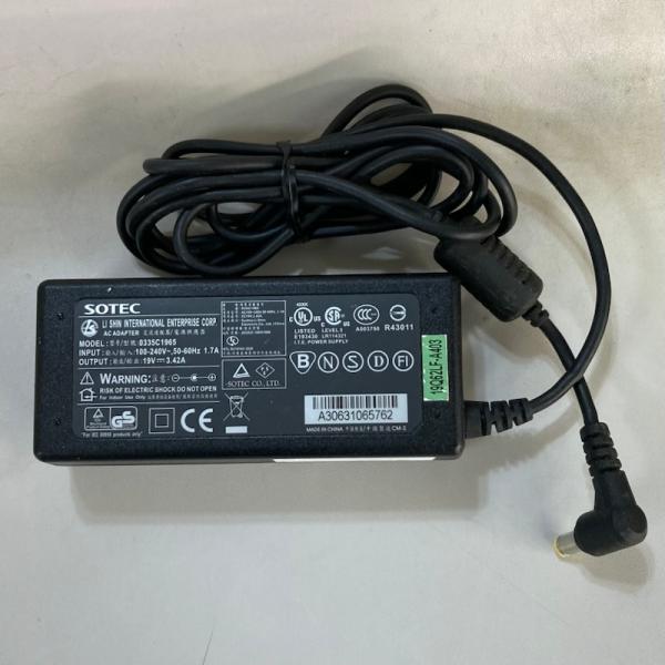 SOTEC ACアダプタ　19V　3.42A