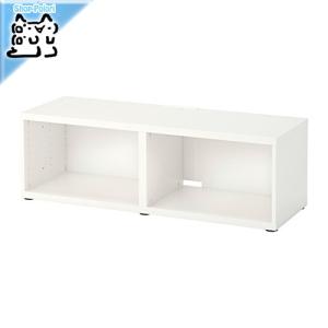 IKEA Original BESTA シェルフ/テレビ台　フレーム ホワイト 120x40x38 cm｜polori