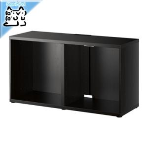 IKEA Original BESTA シェルフ/テレビ台　フレーム  ブラックブラウン 120x40x64 cm｜polori